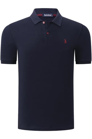 T8561 DEWBERRY ERKEK TSHIRT-DÜZ LACİVERT