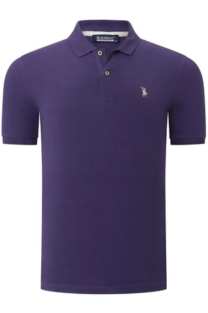 T8561 DEWBERRY ERKEK TSHIRT-DÜZ MOR