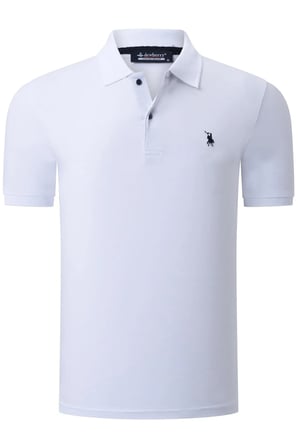 T8561 DEWBERRY ERKEK TSHIRT-DÜZ BEYAZ
