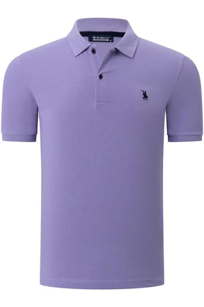 T8561 DEWBERRY ERKEK TSHIRT-DÜZ LİLA