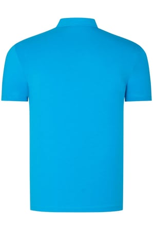 T8582 DEWBERRY ERKEK T-SHIRT-KOYU TURKUAZ