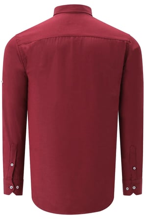 G674 DEWBERRY ERKEK GÖMLEK-KOYU BORDO