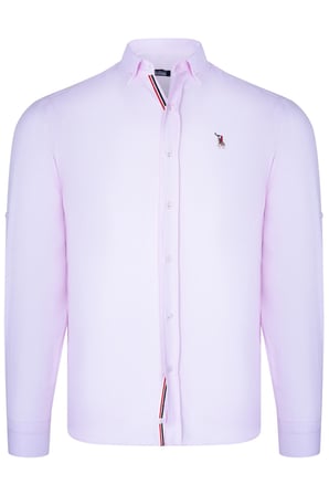 G674 DEWBERRY ERKEK GÖMLEK-AÇIK PEMBE