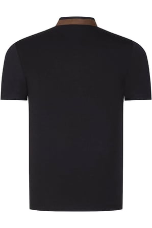 İKİLİ SET T8571 DEWBERRY FERMUARLI ERKEK T-SHIRT-SİYAH-LACİVERT