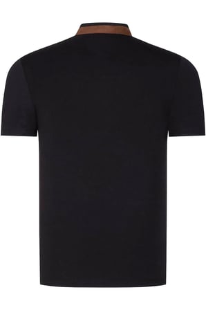 İKİLİ SET T8571 DEWBERRY FERMUARLI ERKEK T-SHIRT-SİYAH-BORDO