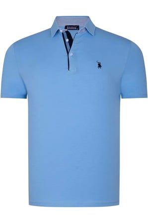 İKİLİ SET T8582 DEWBERRY ERKEK T-SHIRT-SİYAH-AÇIK MAVİ
