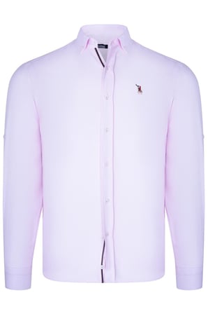 İKİLİ SET G674 DEWBERRY ERKEK GÖMLEK-LACİVERT-PEMBE