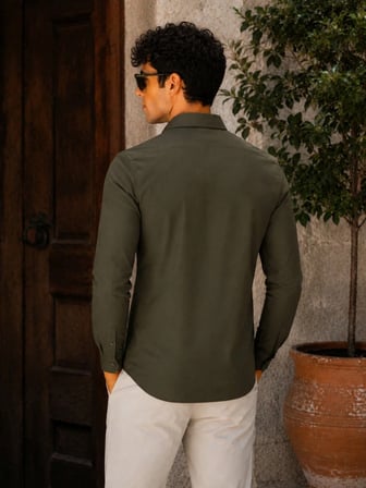 Dewberry Erkek Gömlek Yeşil G726 | Günlük ve Ofis Giyimi, Jean, Chino ve Kumaş Pantolon Kombinleri, Ceket ve Blazer Altına Smart Casual Stil, İşten Hafta Sonuna Şehir Gardırobu, Arkadaş Buluşmaları ve Akşam Yemeği, Loafer veya Sneaker ile Kombinleme