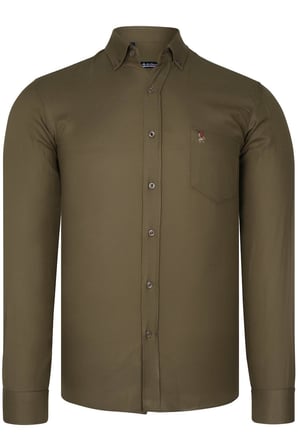 G785 DEWBERRY ERKEK GÖMLEK-YEŞİL