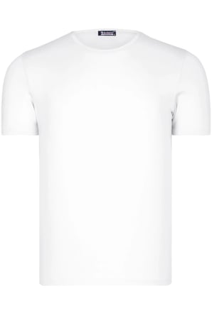 ÜÇLÜ SET T8569 DEWBERRY BİSİKLET YAKA ERKEK T-SHIRT-SİYAH-BEYAZ-LACİVERT
