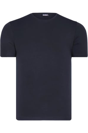 ÜÇLÜ SET T8569 DEWBERRY BİSİKLET YAKA ERKEK T-SHIRT-SİYAH-BEYAZ-LACİVERT