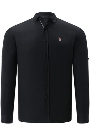 DÖRTLÜ SET G674 DEWBERRY ERKEK GÖMLEK-SİYAH-BEYAZ-LACİVERT-LİLA