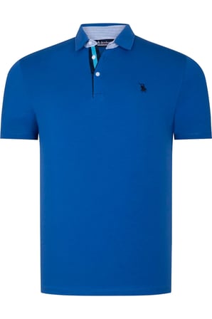 ÜÇLÜ SET T8582 DEWBERRY ERKEK T-SHIRT-SİYAH-BEYAZ-SAKS