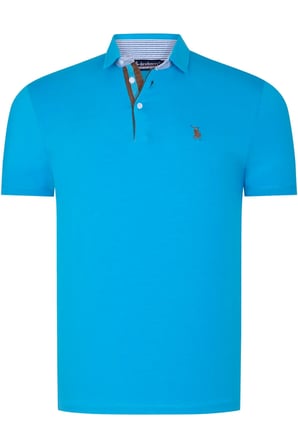 ÜÇLÜ SET T8582 DEWBERRY ERKEK T-SHIRT-SİYAH-BEYAZ-KOYU TURKUAZ