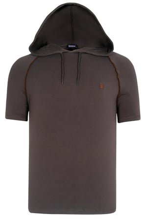 İKİLİ SET T8570 DEWBERRY KAPŞONLU ERKEK T-SHIRT-LACİVERT-HAKİ