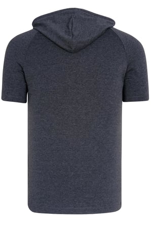 İKİLİ SET T8570 DEWBERRY KAPŞONLU ERKEK T-SHIRT-ANTRASİT-SİYAH