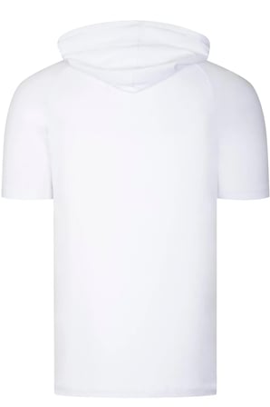 İKİLİ SET T8570 DEWBERRY KAPŞONLU ERKEK T-SHIRT-BEYAZ-ANTRASİT