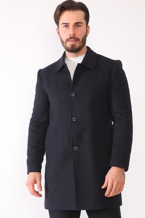 PLT8364 DEWBERRY ERKEK PALTO-LACİVERT