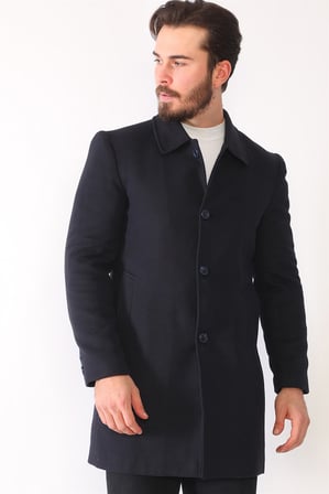 PLT8364 DEWBERRY ERKEK PALTO-LACİVERT