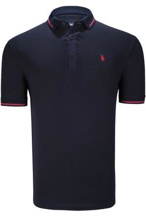 ÜÇLÜ SET T8586 DEWBERRY ERKEK T-SHIRT-SİYAH-LACİVERT-SARI