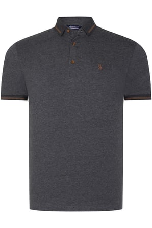 ÜÇLÜ SET T8586 DEWBERRY ERKEK T-SHIRT-SİYAH-LACİVERT-ANTRASİT