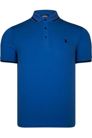 ÜÇLÜ SET T8586 DEWBERRY ERKEK T-SHIRT-LACİVERT-BEYAZ-SAKS