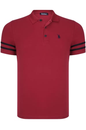 İKİLİ SET T8585 DEWBERRY ERKEK T-SHIRT-SİYAH CAMEL-BORDO