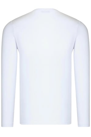 İKİLİ SET T8587 DEWBERRY V YAKA ERKEK SWEATSHIRT-BEYAZ-BORDO