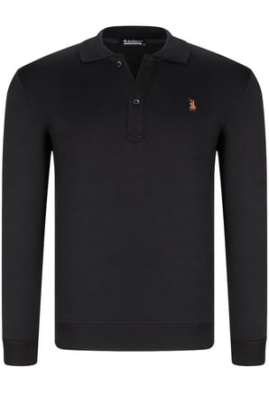 İKİLİ SET V4007 DEWBERRY ERKEK SWEATSHIRT-SİYAH-KAHVE