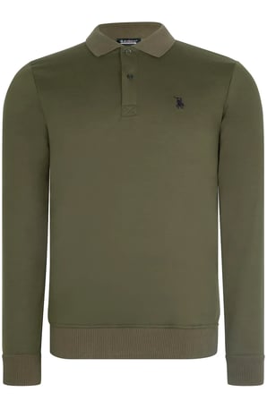 İKİLİ SET V4007 DEWBERRY ERKEK SWEATSHIRT-SİYAH-HAKİ