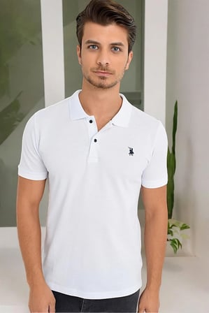 T8561 DEWBERRY ERKEK TSHIRT-AÇIK BEYAZ
