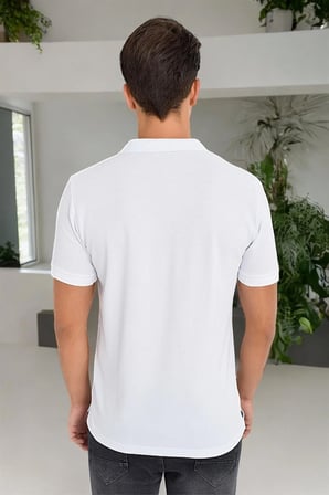 T8561 DEWBERRY ERKEK TSHIRT-AÇIK BEYAZ