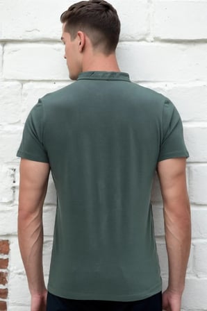 T8560 DEWBERRY T-SHIRT-YEŞİL-2