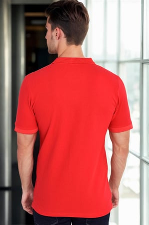 T8561 DEWBERRY ERKEK TSHIRT-AÇIK KIRMIZI