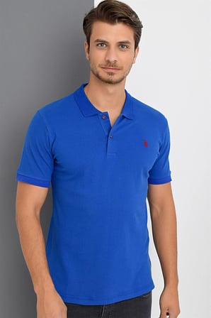 T8561 DEWBERRY ERKEK TSHIRT-SAKS MAVİSİ