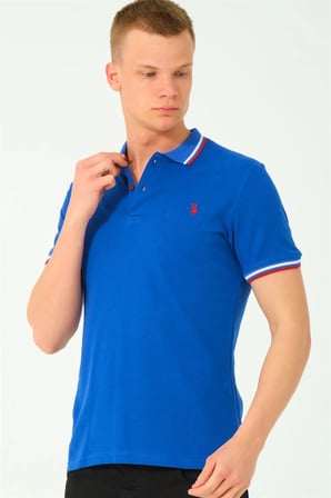 T8594 DEWBERRY ERKEK T-SHIRT-SAX-2