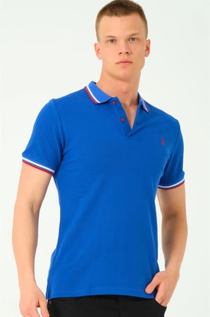 T8594 DEWBERRY ERKEK T-SHIRT-SAX-2