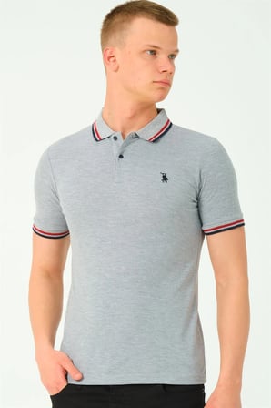 T8594 DEWBERRY ERKEK T-SHIRT-GRİ-2
