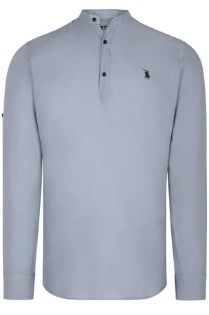 Dewberry Erkek Hakim Yaka Gömlek 2'li Set Lacivert-Gri G783 | Günlük ve Ofis Giyimi, Jean, Chino ve Kumaş Pantolon Kombinleri, Ceket ve Blazer Altına Smart Casual Stil, İşten Hafta Sonuna Şehir Gardırobu, Arkadaş Buluşmaları ve Akşam Yemeği