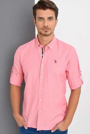 Dewberry Erkek Gömlek Pembe G974 | Günlük ve Ofis Giyimi, Jean, Chino ve Kumaş Pantolon Kombinleri, Ceket ve Blazer Altına Smart Casual Stil, İşten Hafta Sonuna Şehir Gardırobu, Arkadaş Buluşmaları ve Akşam Yemeği, Loafer veya Sneaker ile Kombinleme