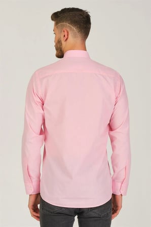 G925 DEWBERRY ERKEK GÖMLEK-PEMBE