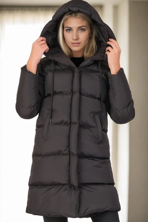 Z8687 DEWBERRY BAYAN KABAN-SİYAH