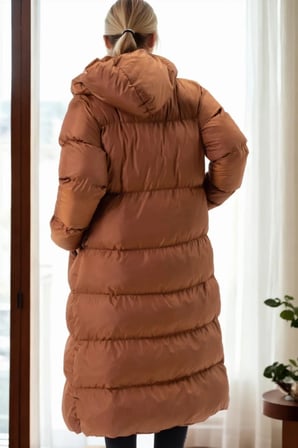 Z9756 DEWBERRY BAYAN ŞİŞME KABAN-CAMEL