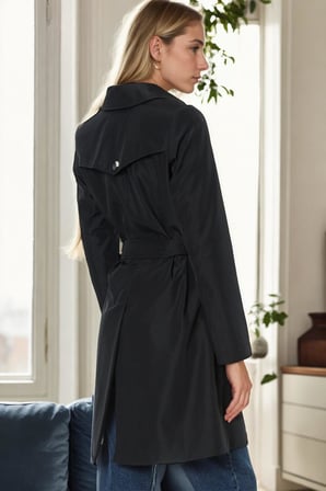 Z9642 DEWBERRY BAYAN TRENÇKOT-LACİVERT