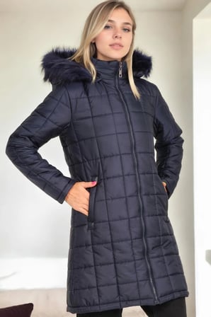 Z9653 DEWBERRY BAYAN KABAN-LACİVERT
