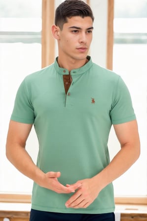 T9560 DEWBERRY T-SHIRT-AÇIK HAKİ