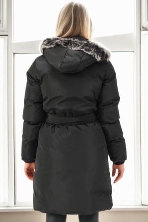 Z9774 DEWBERRY BAYAN KABAN-SİYAH