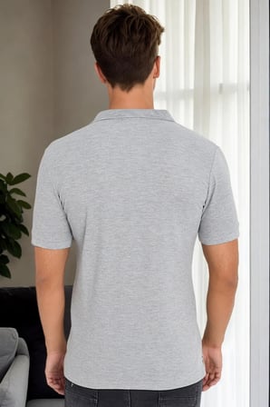 T9561 DEWBERRY ERKEK TSHIRT-GRİ