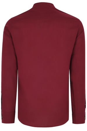 G983 DEWBERRY HAKİM YAKA ERKEK GÖMLEK-BORDO