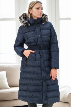 Z9779 DEWBERRY BAYAN KABAN-LACİVERT